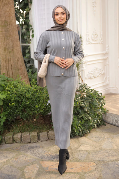 Velmoda Crop Hırka Triko Elbise